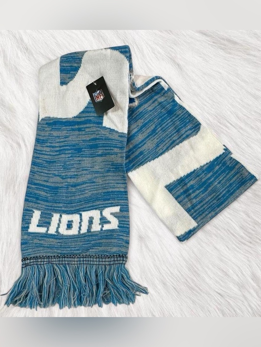 Detroit Lions NFL FOCO Wordmark Colorblend Scarf Licensed NWT